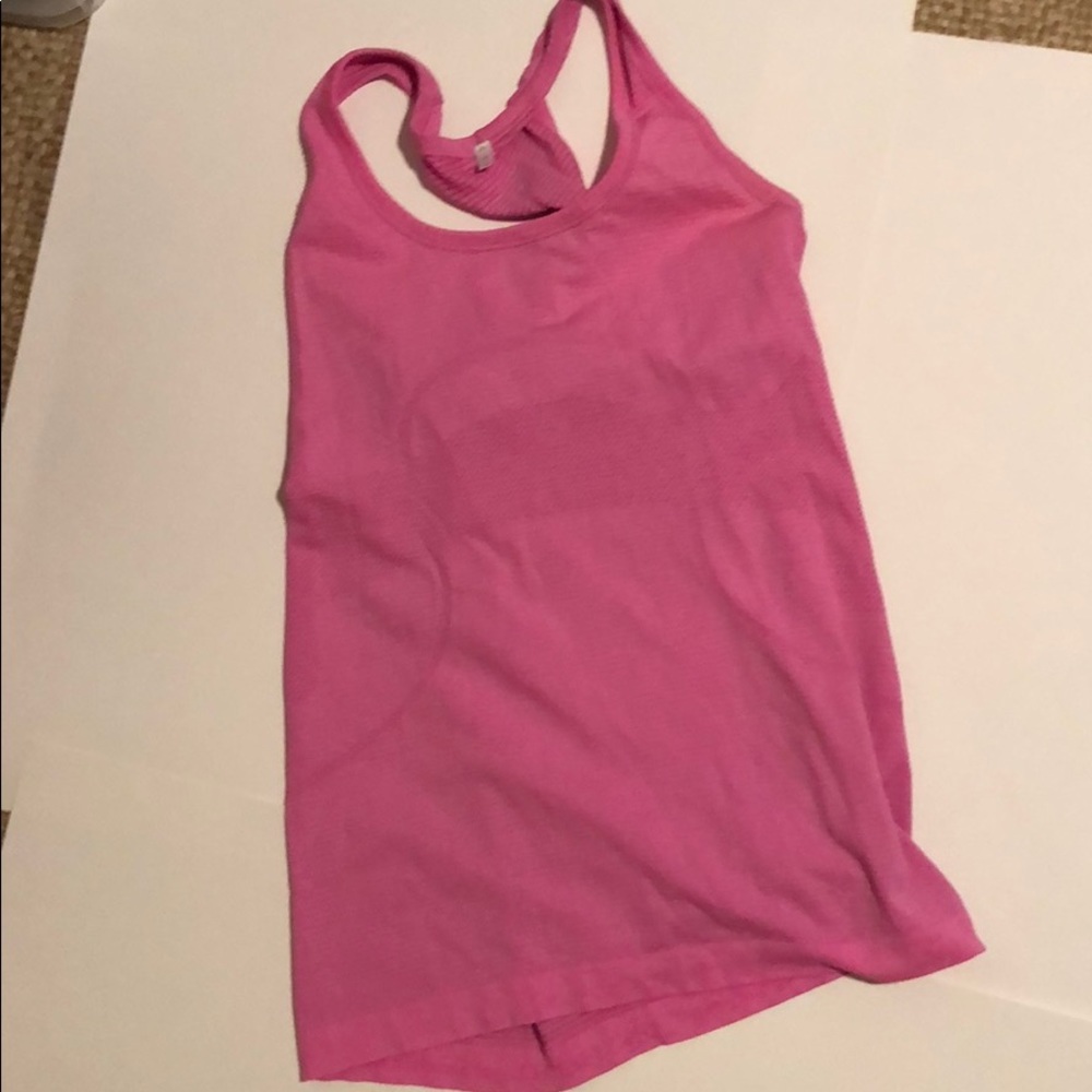 Pink racerback tank